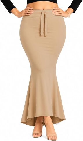 Kipzy Lycra Saree Shapewear, Long Skirt for Women for Beach, Night Out, Regular, Office, Party in Kuwait