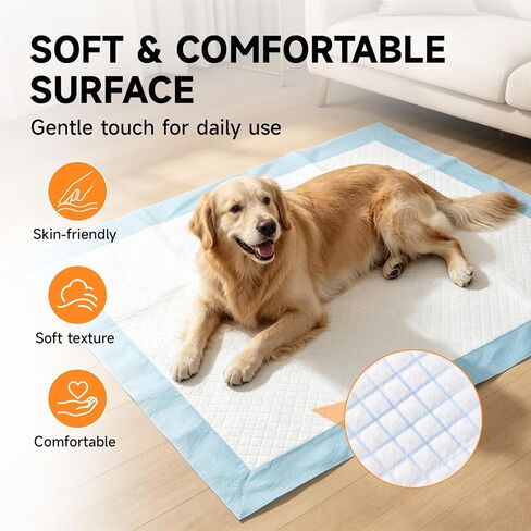 XXL Dog Pee Pads 50 Count 30" x 36" Puppy Pads Leak Proof Quick Dry in Saudi Arabia