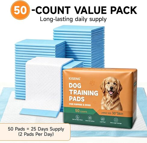 XXL Dog Pee Pads 50 Count 30" x 36" Puppy Pads Leak Proof Quick Dry in Saudi Arabia