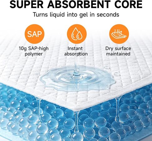 XXL Dog Pee Pads 50 Count 30" x 36" Puppy Pads Leak Proof Quick Dry in Saudi Arabia