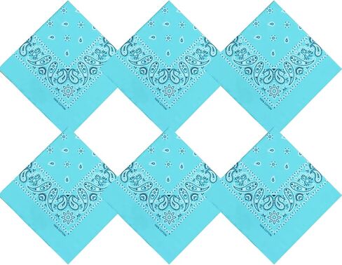 Vamqor Bandanas Gift Box 12pack and 48pack,Premium Super Soft 60s Cotton Bulk Paisley Handkerchiefs for Men,Women and Kids in Kuwait
