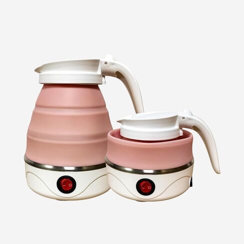 Travel Portable Foldable Electric Kettle Collapsible Water Boiler For Coffee Tea Fast Water Boiling 110V 600ML in Kuwait