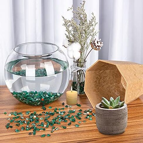 RIFNY Decorative Polished Rocks, Gravel Rocks Crushed Crystal, 1.5 LB in Kuwait
