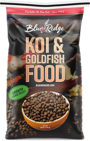 Blue Ridge Koi Fish Food 5lb - Koi Food Large 3/16" Growth Formula, Goldfish Food, Premium Fish Food for Ponds, Ponds Fish Food, Floating Pond Pellets in Kuwait