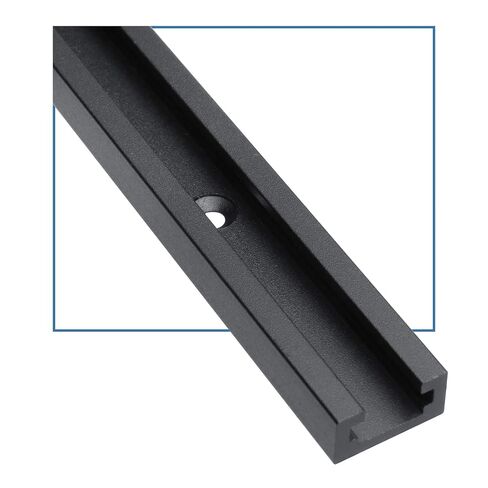Aluminum 36" T-Track for Woodworking –Double Cut Profile Universal with Predrilled Mounting Holes -Woodworking and Clamps-Fine Sandblast Black Anodized 6PK in Kuwait