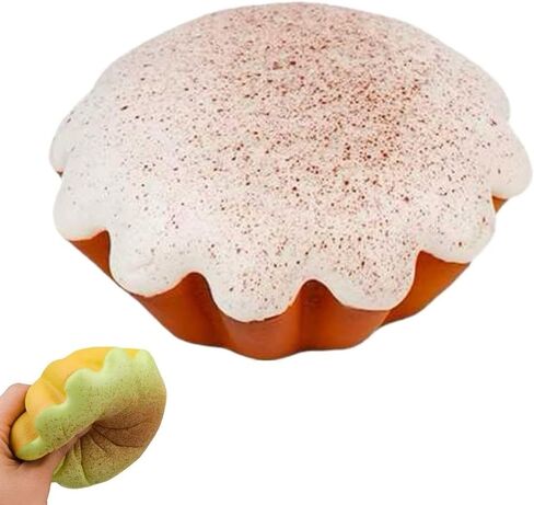 Realistic Faux Box Cake Stress Relief Tool for Adults Sticky Tactile Dough Fidget for Office Desk Focus Anxiety Management Slow Rising Sensory Squeeze for Adults (Pink) in Saudi Arabia