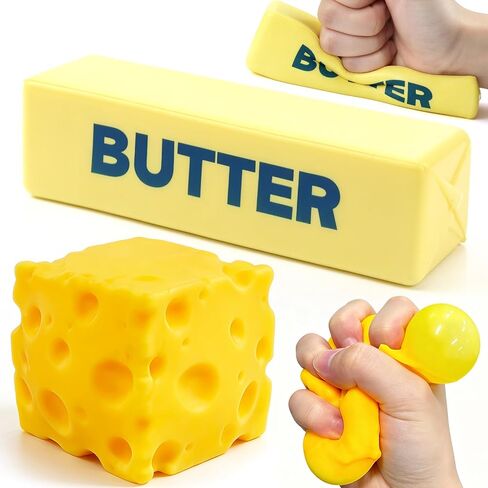 2 Pcs Slow Rising Butter Fidget Toys, Desk Squeeze Toy for Adults in Saudi Arabia