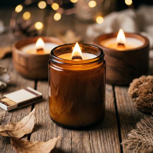 100 Pcs Wood Wicks for Candles Making, 50 Pcs 5.1 X 0.5 Inch Candle Making Wicks and 50 Pcs Iron Stand Natural Wooden Wicks for Candlemaking Wide Candle Wicks for DIY Candle Making in Saudi Arabia