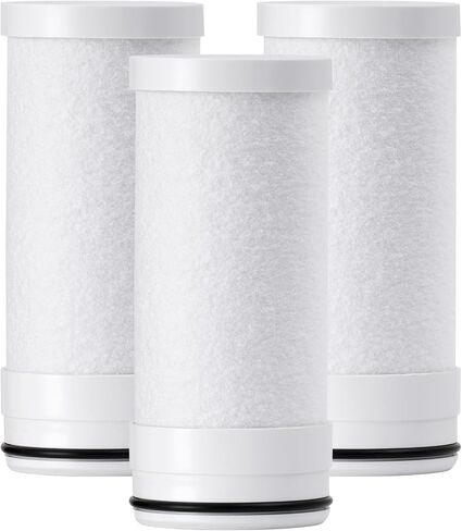 Waterdrop WD-FF-03A Faucet Replacement Filter, Carbon Block Filter Fits WD-FC-06, Reduces Chlorine, Heavy Metals and Bad Taste, Pack of 3 in Kuwait