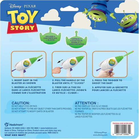 Hedstrom Disney Pixar Toy Story Buzz Lightyear Foam Dart Blaster with 4 Foam Darts in Saudi Arabia