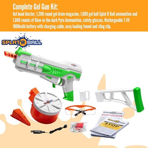 SplatRBall SRB1200 Pyro Blaster Kit - 225 FPS - Green/White in Kuwait