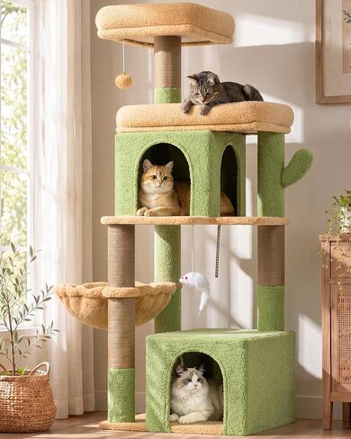 Globlazer Extra Tall Cat Tree Tower for Indoor Cats, 76in, F76, Dark Grey in Saudi Arabia