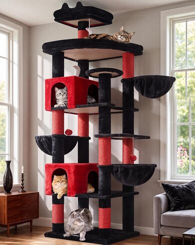 Globlazer 82in Extra Large Cat Tree Tower for Indoor Cats Large Adult, S82 in Saudi Arabia
