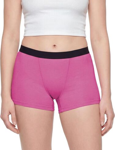 Sexy Basics Women's 6 Pack Modern Active Boy Short Boxer Brief Panties in Kuwait