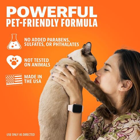 ANGRY ORANGE Dual Scent Pet Odor Eliminator – Citrus & Fresh Spray for Dog and Cat Urine, Carpet Stains, and Strong Smells in Kuwait