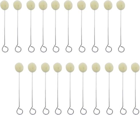 Wool Daubers Glue Daubers Ball Brush Leather Dye Tool Leather Dye Dauber Dyeing Applicator with Metal Handle for DIY Crafts Projects (10) in Saudi Arabia
