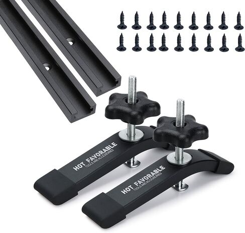 Hot Favorable Aluminum T-Track for Woodworking Intersection Kit –Double Cut Profile Universal with Predrilled Mounting Holes-Fine Sandblast Black Anodized 1PK in Kuwait