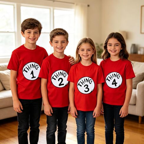 Thing 1-9 Iron On Patches for Halloween Costume Accessories in Saudi Arabia