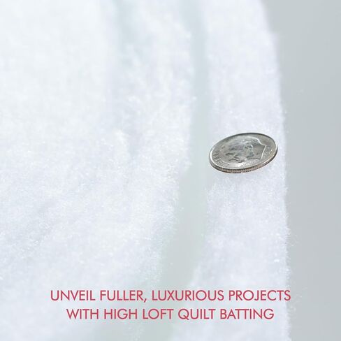 Fairfield Poly-Fil Mid-Weight Quilt Batting, Premium Polyester Batting for Quilting, Quilting Supplies, 48" by 30 yd Roll in Kuwait