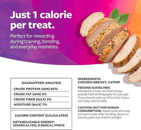SmartyKat Freeze Dried Real Chicken & Catnip Crunchy Cube Treats for Cats, 2.8 oz Bag in Kuwait