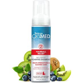 TropiClean OxyMed Waterless Dry Shampoo for Cats, Hairball Relief, 7.4oz in Kuwait