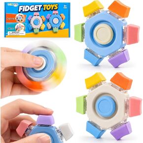 Fidget Toys for Adults Stress Relief: 2 Pack Clicker Fidget with Rotation in Kuwait