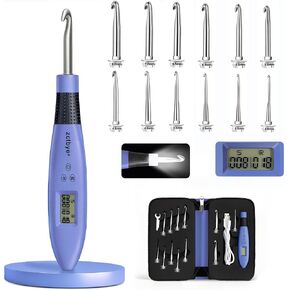 Light Up Crochet Hook Set with 18 Sizes, Lighted Everything Counting Kit in Kuwait