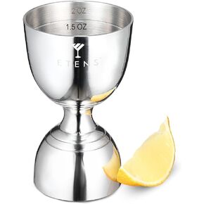 Etens Jigger for Bartending | Bar Cocktail Measuring Jigger 2 oz 1 oz | Shot Measure Jigger with Measurements Inside | Double Chaser Bell Jiggers | Drink Measure Alcohol | Bartender Tools in Kuwait