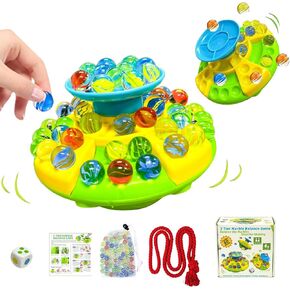UFO Marble Balance Game, 60 Colorful Marbles Toy for Kids Family Stacking Challenge, Party Game with Storage Case for Children Over 96 Months (UFO Marble Balance Game) in Kuwait