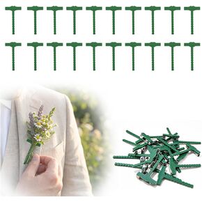 20Pcs Triangle T-Shaped Boutonniere Safety Pins for Wedding Flowers & DIY in Kuwait