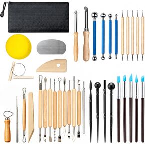 47PCS Pottery Tools Kit, Ceramic Tools, Clay Sculpting Tools in Kuwait