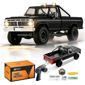 BEEZRC FMS FCX18 II Ford F-100 Brushless Official Licensed RC Crawler, Magnetic Quick Release Remote Control RC Truck, LCG Chassis, Off-Road Rock Crawler for Adults, RTR (199mm Wheelbase) Black in Saudi Arabia