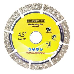 2PCS 10 Inch Metal Cutting Diamond Blade - 250mm Cut Off Wheel for Cast Iron Rebar Carbide Stainless Steel by ANTENGDATOOL(for 1-5/8" Arbor) in Saudi Arabia