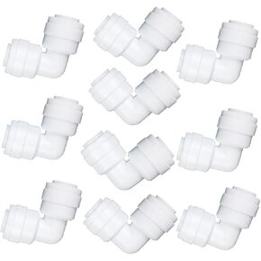 1/4" Tee 3 Way Y Type Splitter Tube Quick Connectors Fittings for RO Water Reverse Osmosis System (Pack of 10) in Kuwait