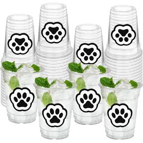 50 Pcs Honey Bee Cups, 12 oz Bee Party Clear Plastic Cups for Juice Water Coffee Summer Baby Shower Birthday Party Supplies Decorations in Kuwait