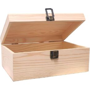 2026 New Wooden Keepsake Box – Memory Box 9.2"x5.5"x4" Unfinished Wood Box in Saudi Arabia