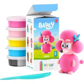 HEY CLAY Bluey & Friends Set 15 Cans of Air Dry Clay with Sculpting Tools in Kuwait