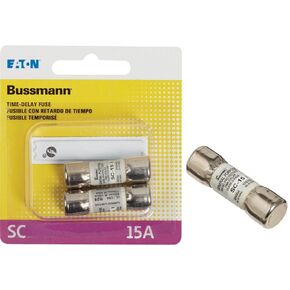 Bussmann BP/SC-15 15 Amp Time-Delay Class G Melamine Tube, 600V UL Listed Carded, 2-Pack, Pack of 1, No Color in Kuwait