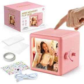 Chilpals Mosaic Photo Frame DIY Craft Kit Memory Magic Box for Girls, Pink in Kuwait