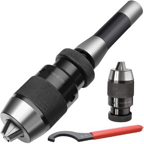 Super Heavy Duty 1/32"-1/2" Drill Chuck with R8 Shank Adapter Precision Integrated Keyless Drill Chuck (JT33) in Kuwait