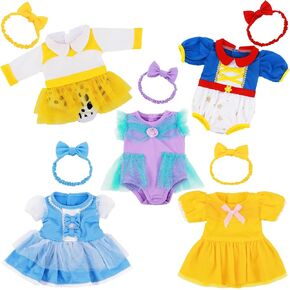 ECORELF 5 Sets Baby Doll Clothes, Princess Outfits for 14 16 Inch Dolls in Kuwait