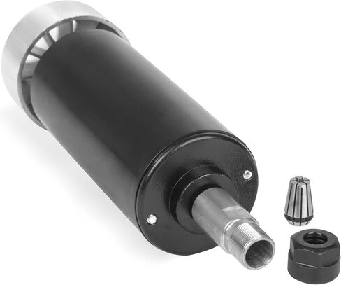 RATTMMOTOR CNC 500W Spindle Motor ER11 500 Watt Air Cooled Spindle Motor 52mm DC 48V 12000RPM 600mN.m for DIY Mini CNC Router Engraver Milling Machine in Kuwait