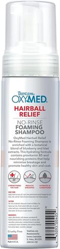 TropiClean OxyMed Waterless Dry Shampoo for Cats, Hairball Relief, 7.4oz in Kuwait
