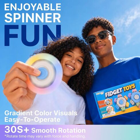 Fidget Toys for Adults Stress Relief: 2 Pack Clicker Fidget with Rotation in Kuwait