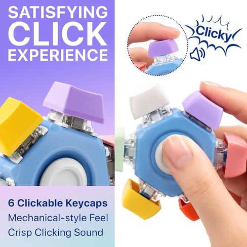 Fidget Toys for Adults Stress Relief: 2 Pack Clicker Fidget with Rotation in Kuwait