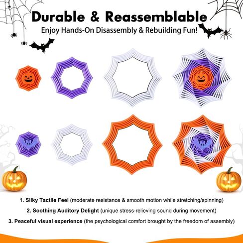 DULEFUN 4Pcs Halloween 3D Printed Fidget Toys Expanded Sensory Star Toy in Kuwait