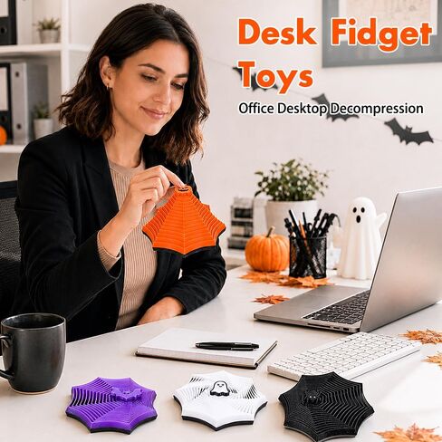 DULEFUN 4Pcs Halloween 3D Printed Fidget Toys Expanded Sensory Star Toy in Kuwait