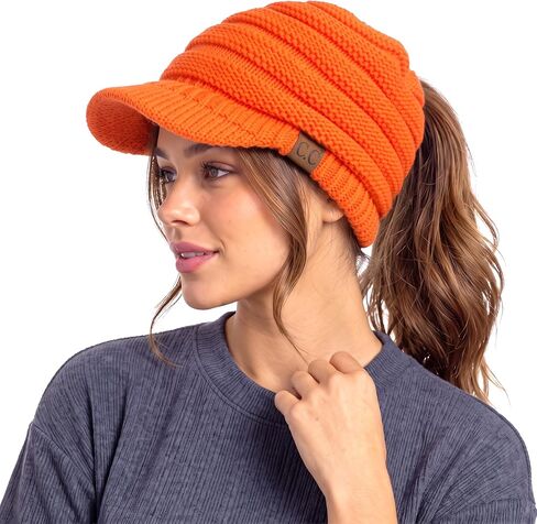 C.C Hatsandscarf Exclusives Women's Ribbed Knit Hat with Brim (YJ-131)(YJ-2023) in Saudi Arabia