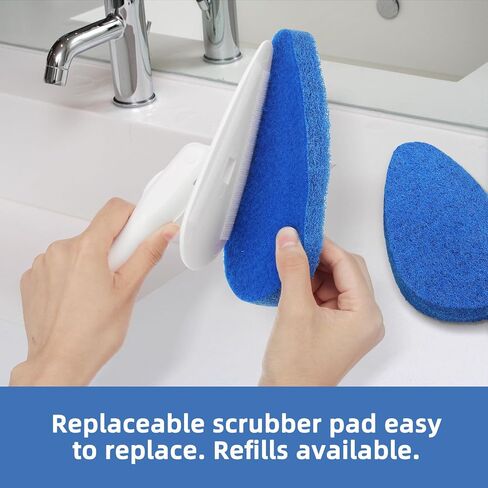 Qaestfy Shower Bathtub Tub and Tile Scrubber Brush with 51'' Adjustable Long Handle Cleaning Brushes Lock in Place Scrub Brush Head for Bathroom Wall Floor Scrubbing Model QAE008 in Kuwait