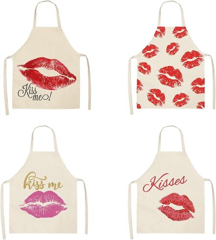 5PCS Lip Stencil Kiss Lips DIY Stencil with 5 Sizes Lips Lipstick Mouth Painting Stencils Reusable Red Lips PET Stencils for Floor Wall Wall Furniture Room Decorative in Saudi Arabia